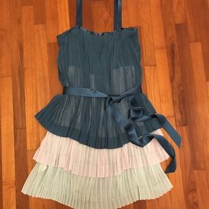 Anthropologie Pleat Party Dress